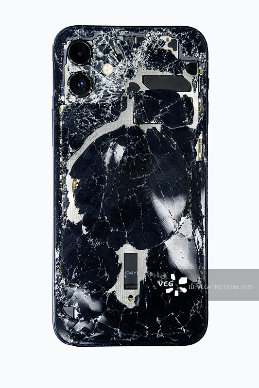 屏幕破碎的手机图片素材