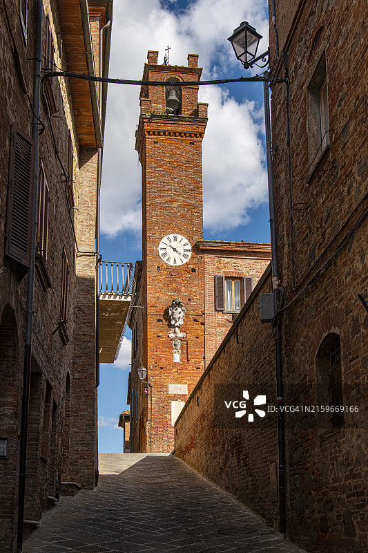 托斯卡纳锡耶纳的托里塔图片素材