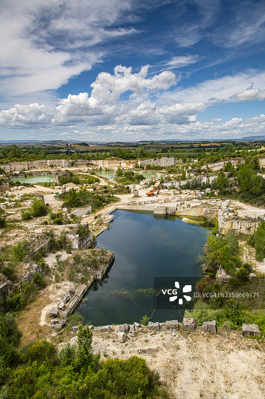 托斯卡纳石灰石采石场图片素材