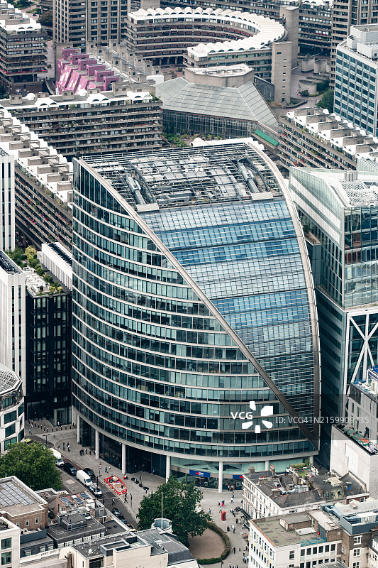 英国伦敦的现代金融区图片素材