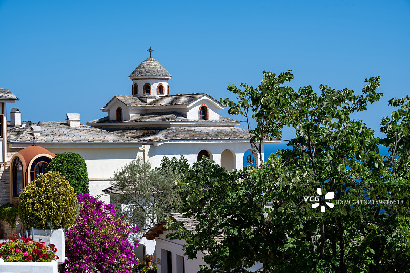 塔索斯岛天使长米迦勒修道院图片素材