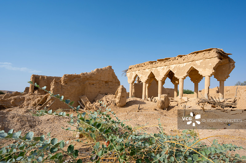 沙特阿拉伯利雅得附近的萨杜斯遗产村图片素材