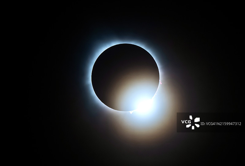全食后钻石环效应图片素材
