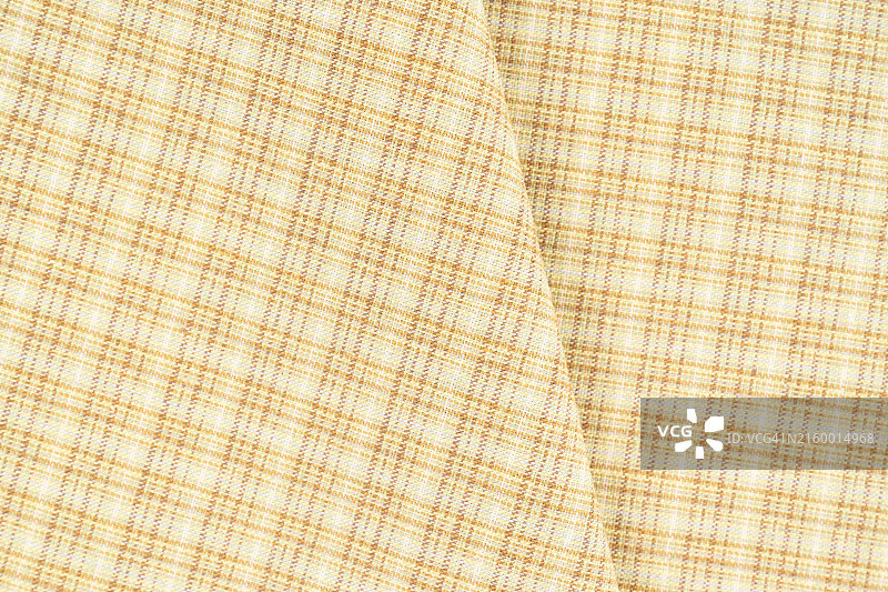 黄色苏格兰格子花纹纺织品背景图片素材