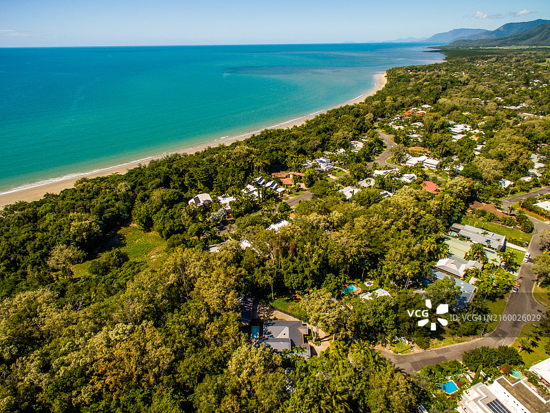 澳大利亚道格拉斯港热带住宅航拍图片素材