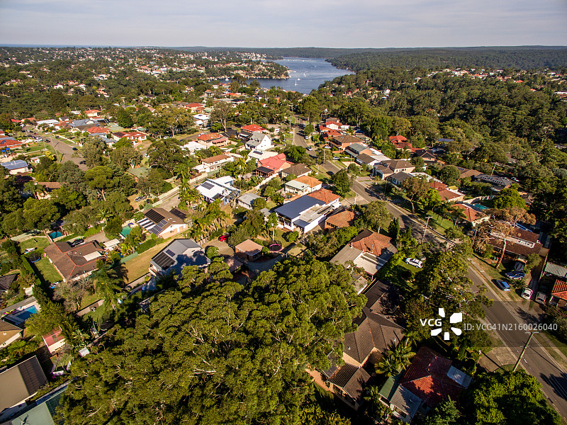 悉尼吉米亚住宅区鸟瞰图片素材