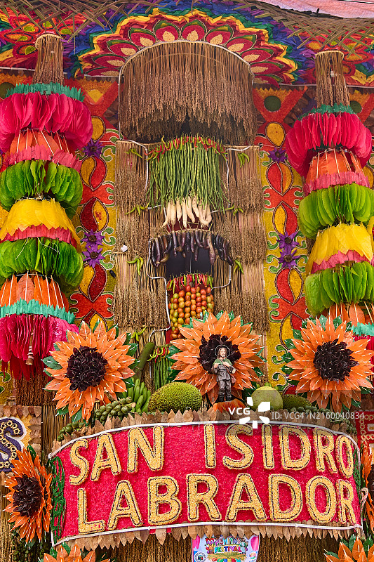 用农业材料装饰的房屋图片素材