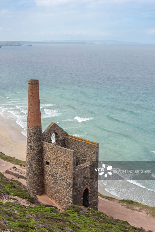 康沃尔惠尔科茨锡矿图片素材