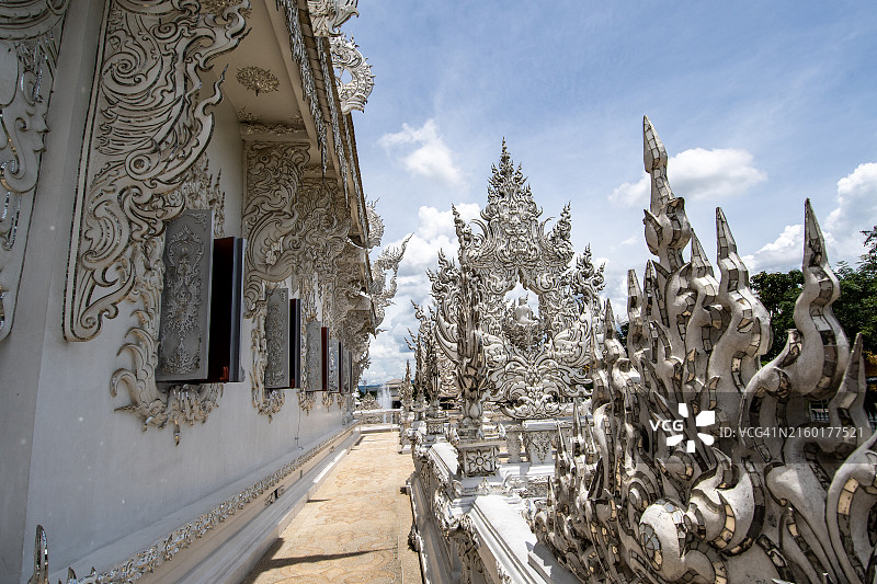 白色寺庙细节图片素材