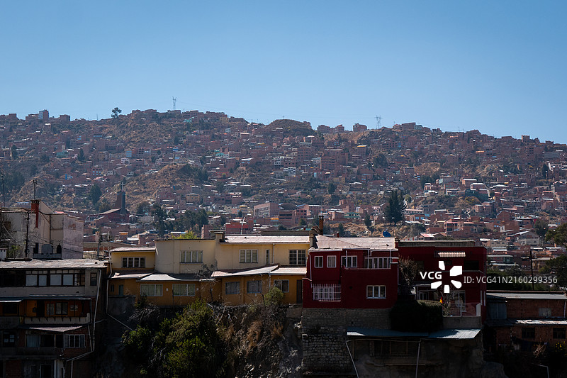 玻利维亚拉巴斯山城建筑群图片素材