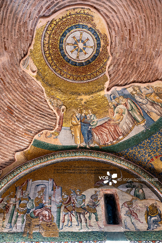 伊斯坦布尔历史悠久的埃迪尔内卡皮区和科拉教堂（卡里耶清真寺）图片素材