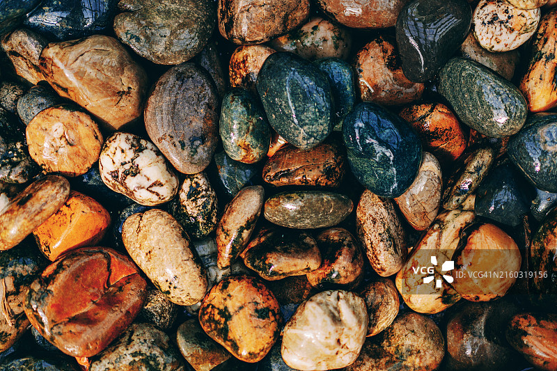 彩色石头纹理图片素材