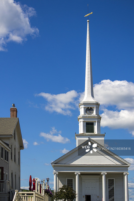 美国佛蒙特州斯托社区教堂图片素材