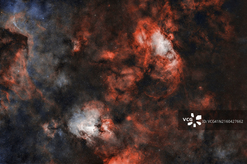 鹰状星云（M16或NGC 6611，又名星后星云）图片素材
