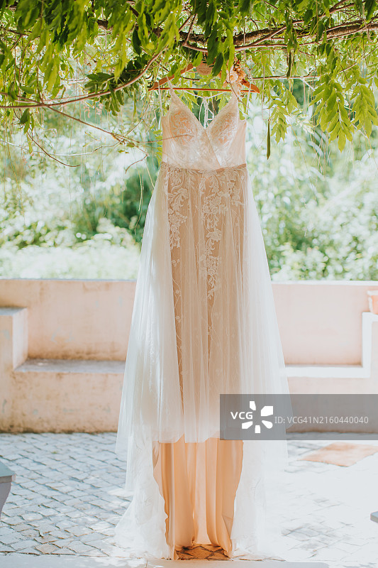 波西米亚婚纱图片素材