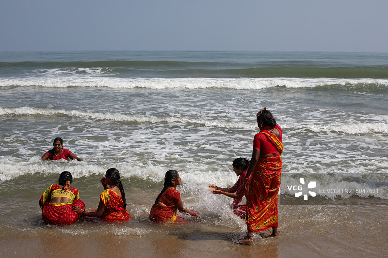 印度本地治里海边风光图片素材