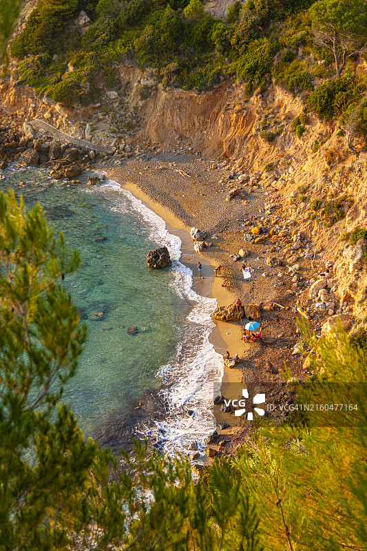 托斯卡纳，银山，石膏海湾海滩图片素材