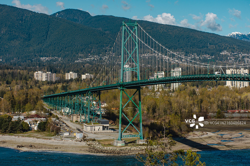 温哥华的狮门大桥图片素材