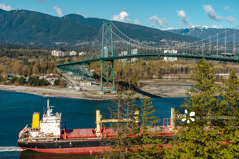 温哥华的狮门大桥图片素材