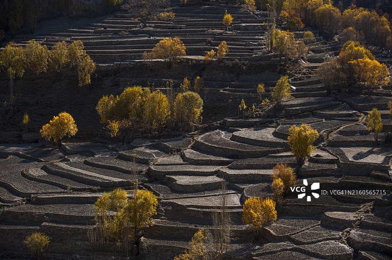 巴基斯坦的胡谢山谷图片素材