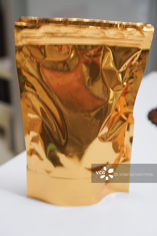 金色自封袋图片素材