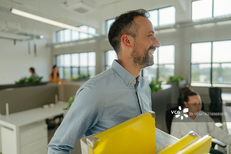 搬入新办公楼图片素材