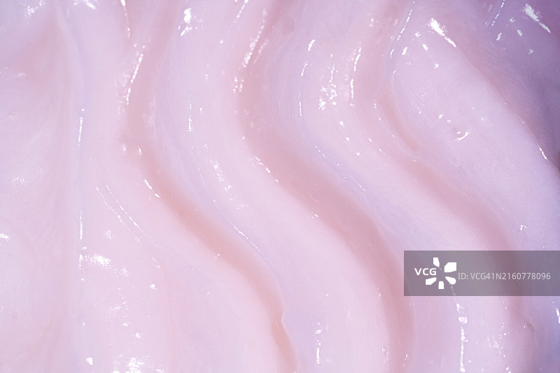 粉色化妆霜的质地图片素材