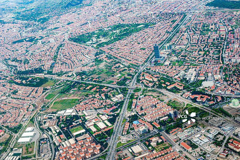 从飞机上看阿勒滕帕克、乌卢贝等地区图片素材