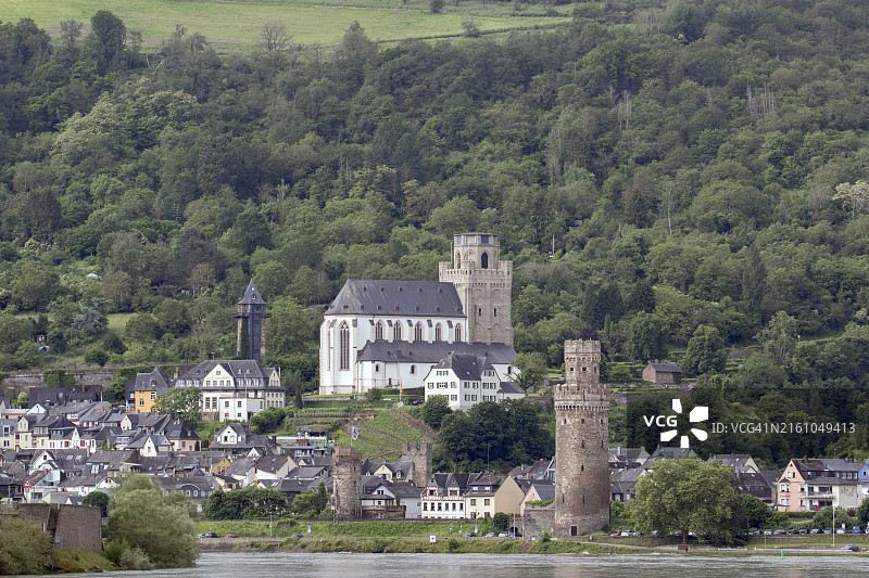 奥伯韦塞尔村及圣马丁教区教堂遗址图片素材