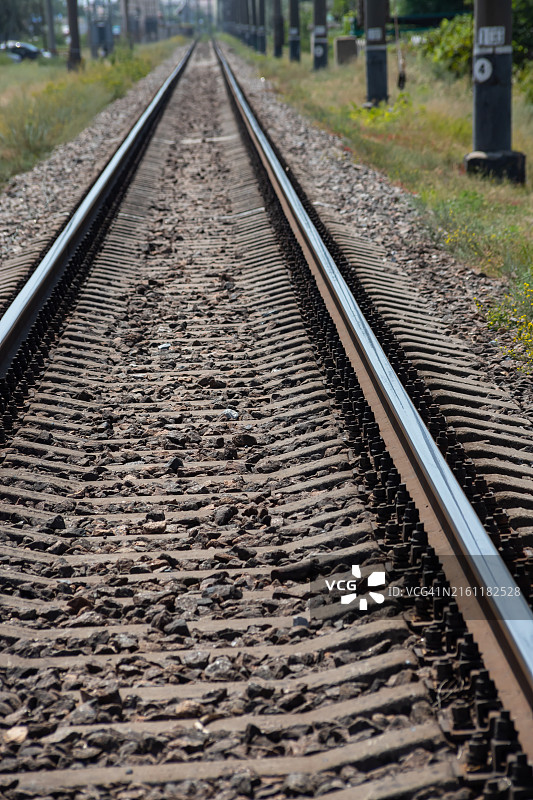 铁路轨道特写图片素材