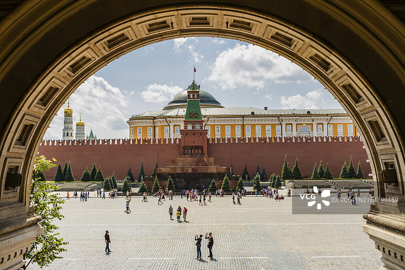 红场上的人们图片素材