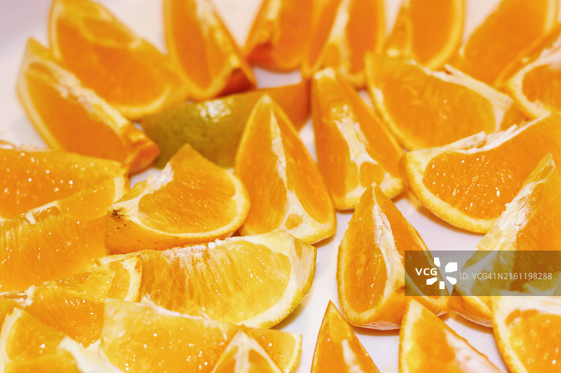 橙子切片特写图片素材