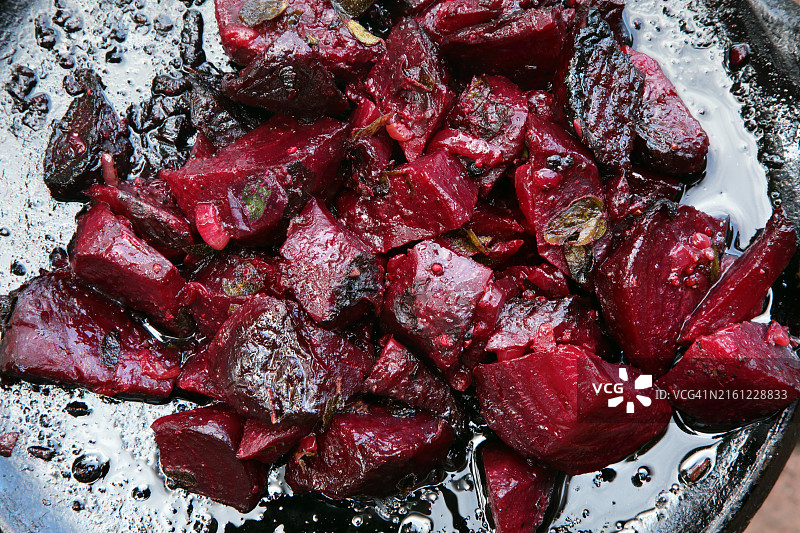 二次烘烤的红甜菜图片素材