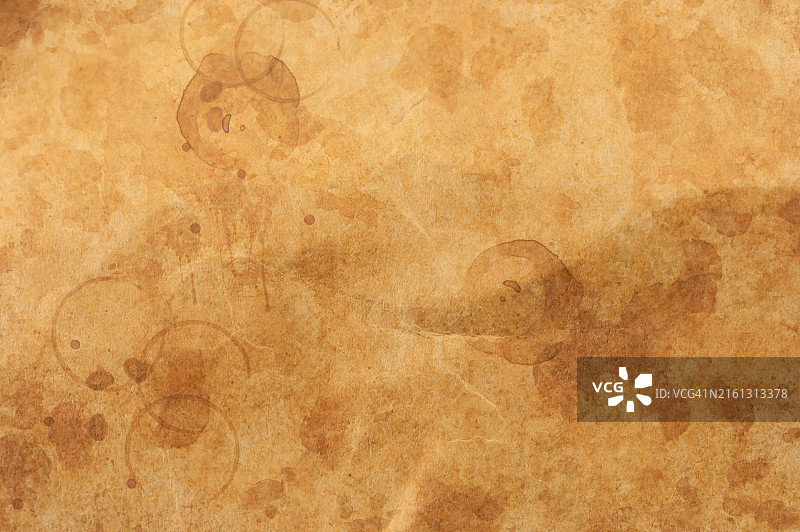 带有咖啡渍背景的旧纸纹理图片素材