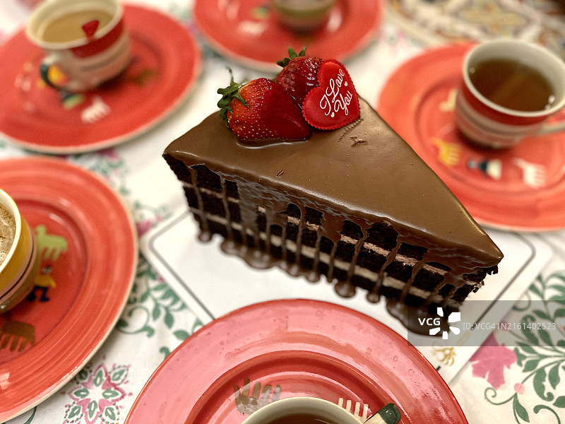 美味巧克力蛋糕图片素材