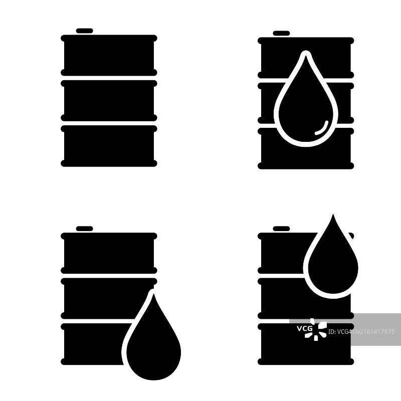 油桶图标矢量图图片素材