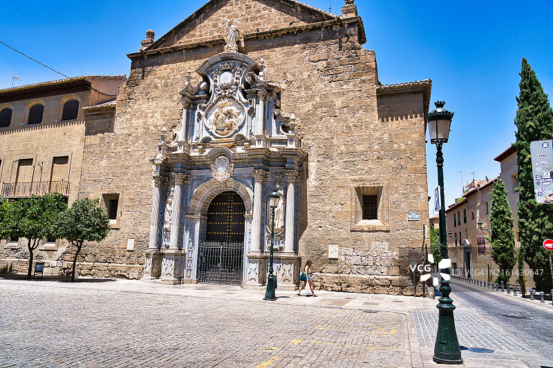 西班牙格拉纳达的桑托斯·胡斯托·伊·帕斯托教堂图片素材