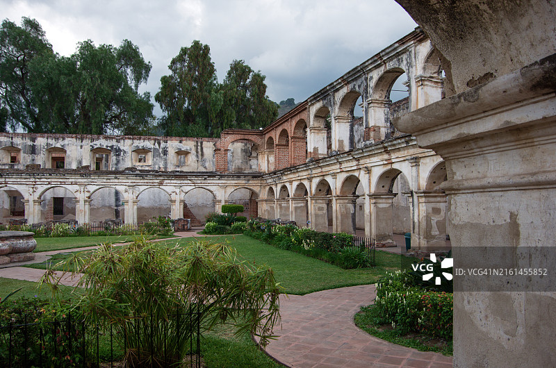 危地马拉萨卡特佩克斯省安提瓜圣克拉拉修道院和教堂图片素材