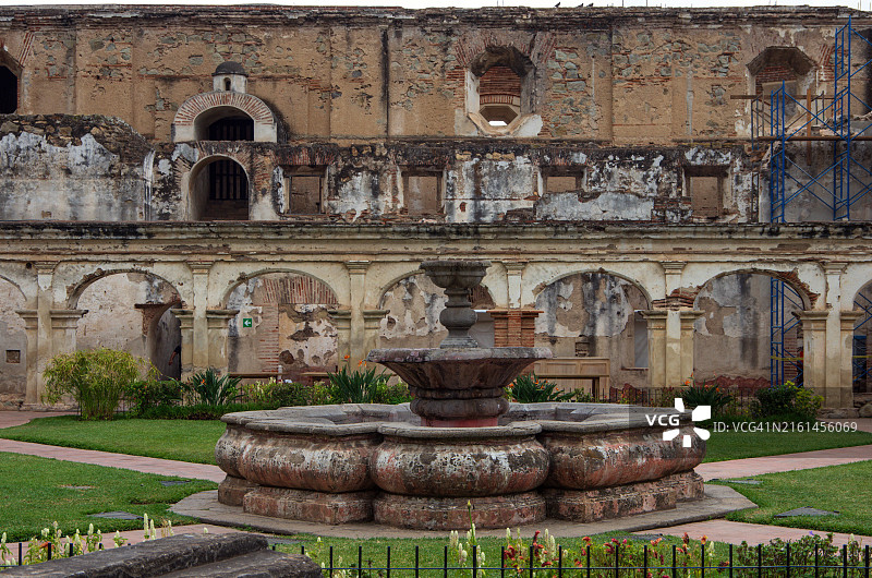 危地马拉萨卡特佩克斯省安提瓜圣克拉拉修道院和教堂图片素材
