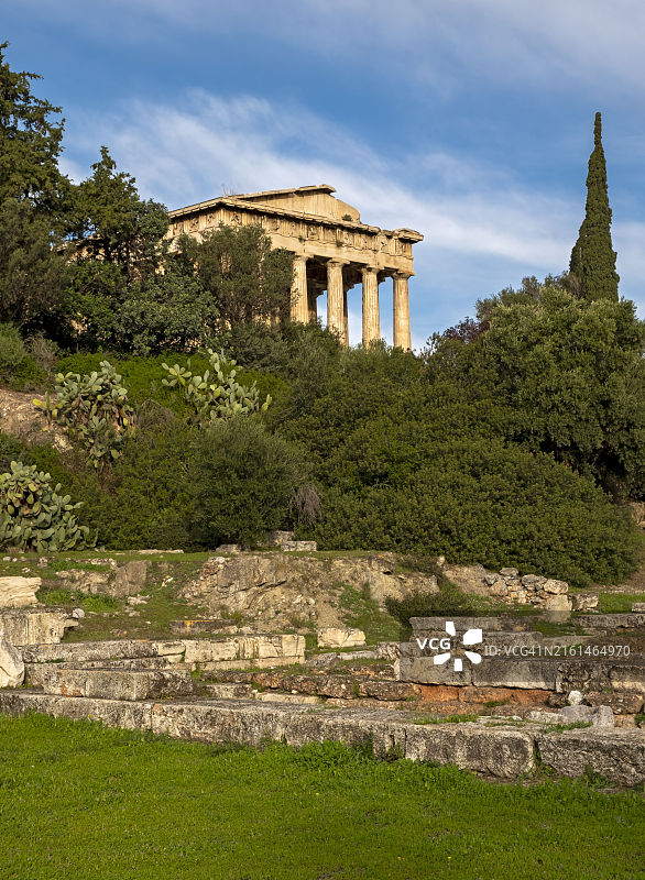 雅典阿格拉赫淮斯托斯神庙图片素材
