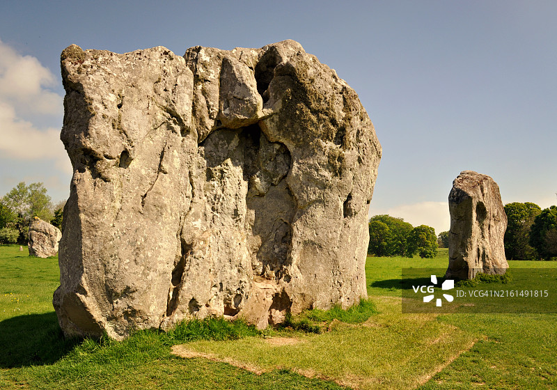 埃夫伯里巨石阵的Lyn Randle石块图片素材