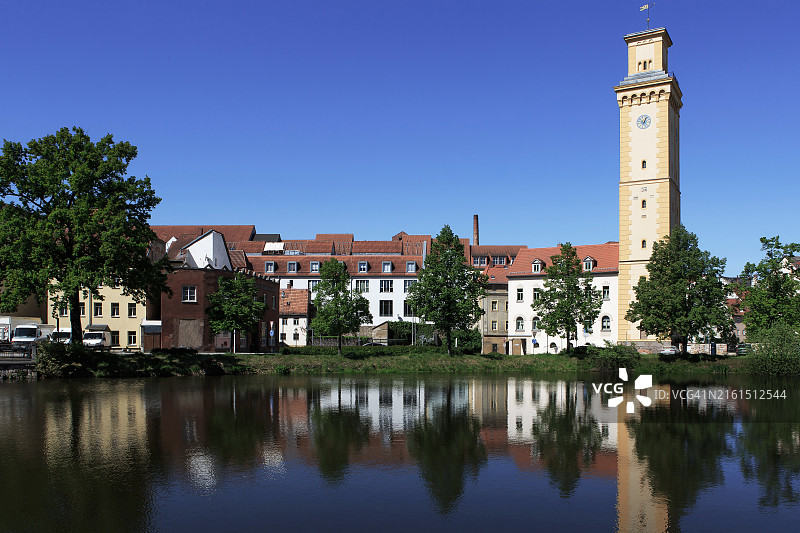阿尔滕堡老城区与“艺术塔”（图林根州/德国）图片素材