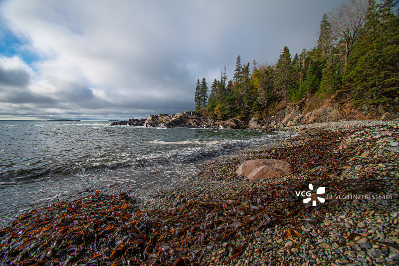 阿卡迪亚国家公园海洋小径图片素材