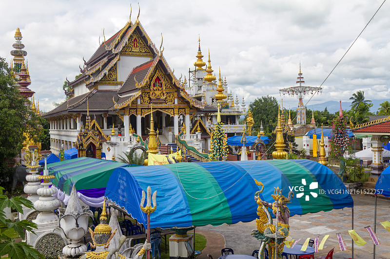 泰国清莱府Wat Sai Khao寺庙图片素材