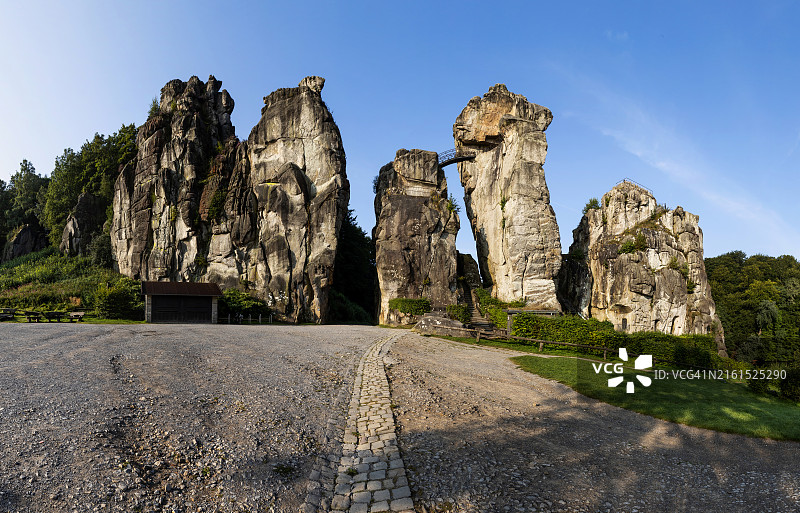 旅游目的地：埃克斯特恩施泰因（德国北莱茵-威斯特法伦州）图片素材