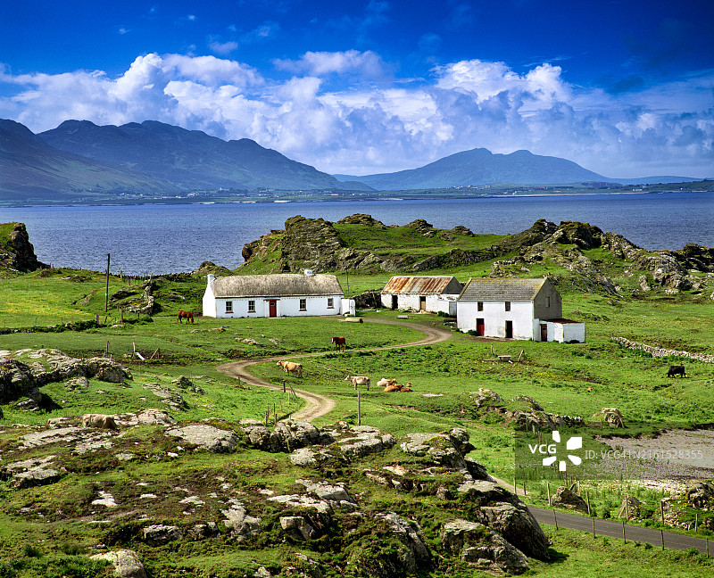 马林角的茅草小屋图片素材