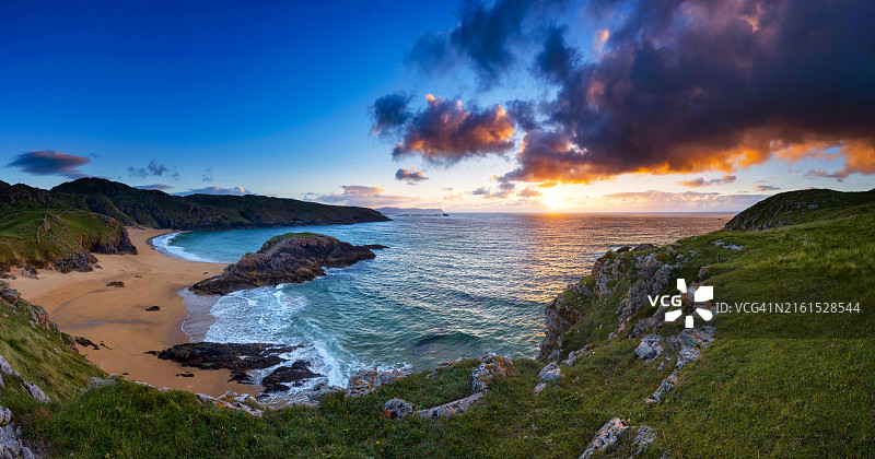 爱尔兰多尼戈尔郡Murder Hole海滩图片素材