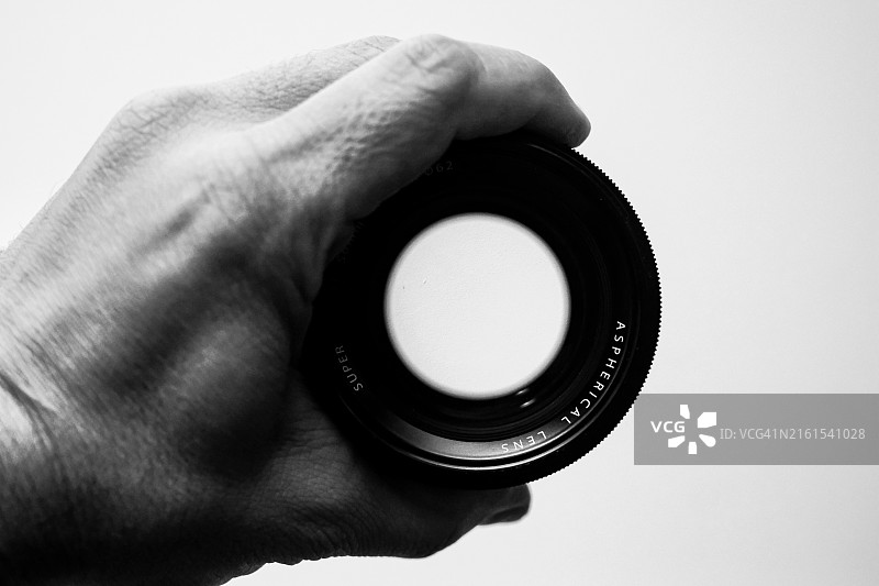 没有镜头盖的相机镜头照片图片素材