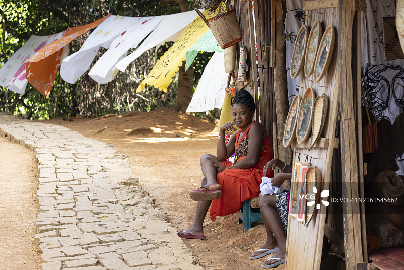 马达加斯加的街头小贩图片素材