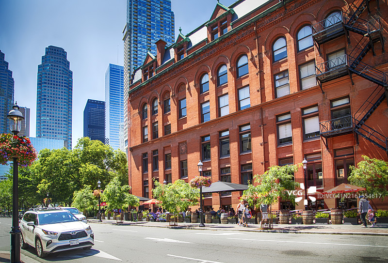 多伦多古德汉大厦红砖餐厅：历史地标图片素材